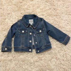{Cat & Jack} Like new Baby girl denim jacket - size 12 months.